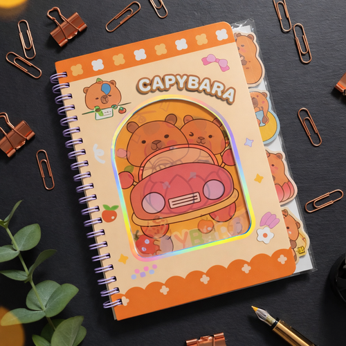 Cuaderno de Notas Capybara Car 3D